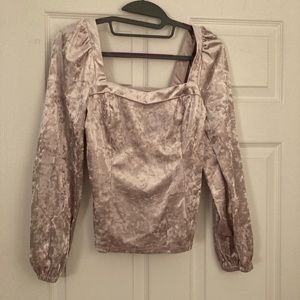 Anthropologie velvet top